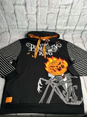 Loungefly X Nightmare Before Christmas Pumpkin King Unisex Hoodie size Large